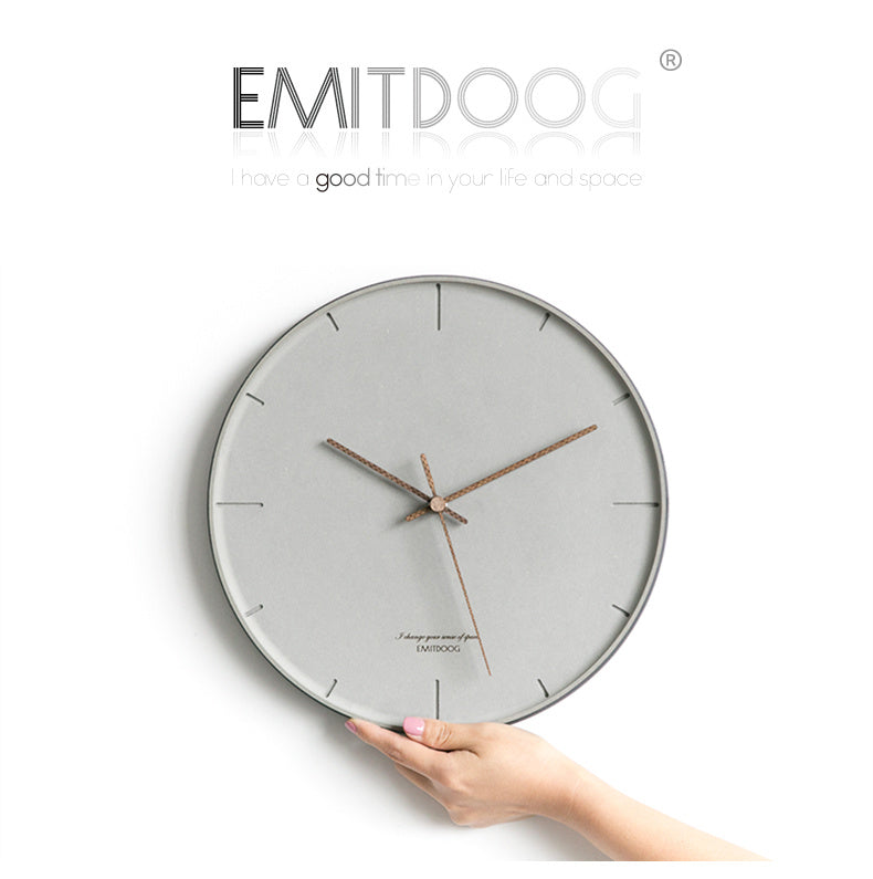 Reloj europeo minimalista moderno para sala de estar, arte con personalidad creativa, reloj silencioso nórdico