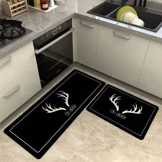 Kitchen Floor Mats Non-Slip Oil Drain Bathroom Mats