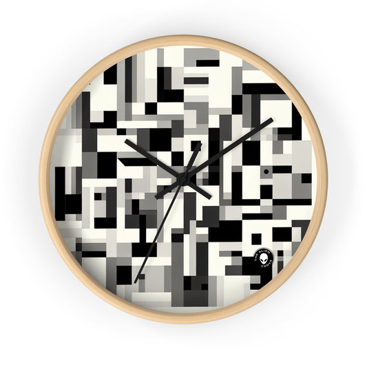 "Cityscape in Analytical Cubism" - The Alien Wall Clock Analytical Cubism