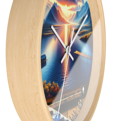 "Bountiful Harvest: A Hyperrealistic Fruit Bowl" - The Alien Wall Clock Hyperrealism