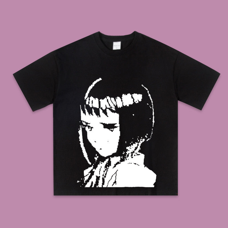 Camiseta estampada Dark Wind Girls Lazy Base