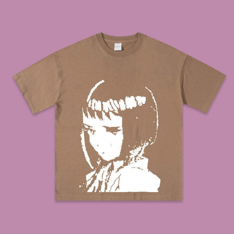 Camiseta estampada Dark Wind Girls Lazy Base