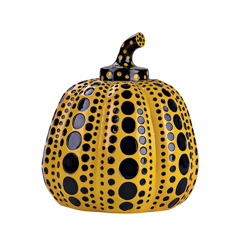 Yayoi Kusama Pumpkin Decoration Polka Dot Art Entrance Living Room Decorations Daily Gift Kitchen Window Office Tea Table Tree