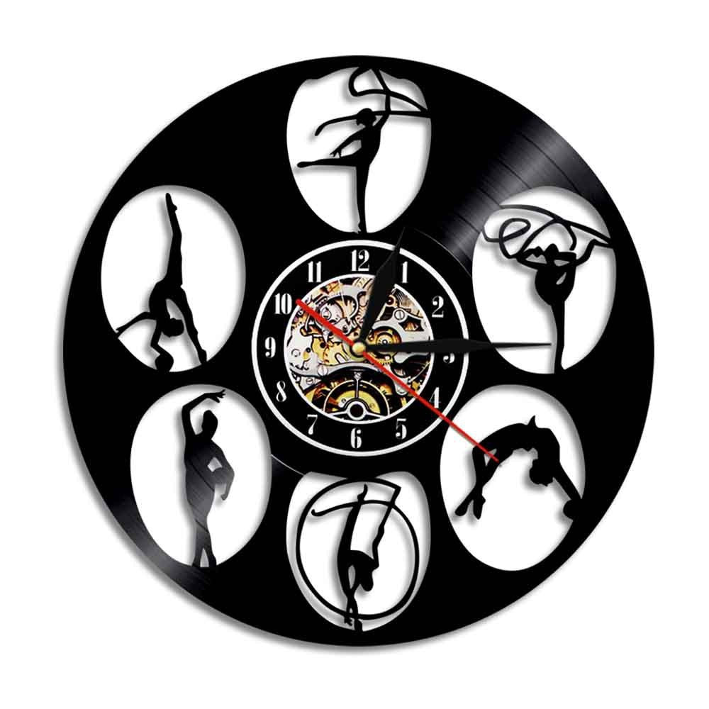 Sports Fitness Home Decoration Art Vinyl Wall Clock