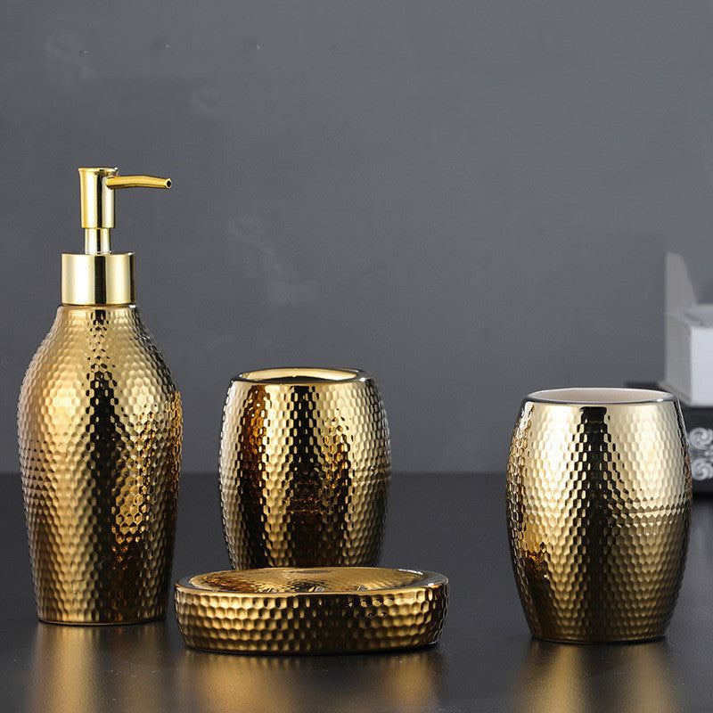 Four Simple Decoration Honeycomb Gold Light Luxury Nordic