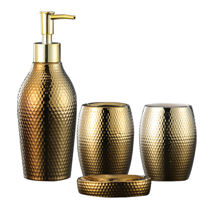 Four Simple Decoration Honeycomb Gold Light Luxury Nordic