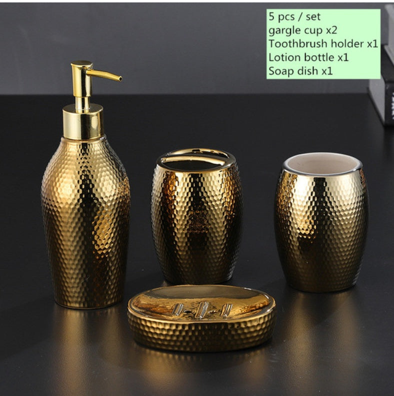 Four Simple Decoration Honeycomb Gold Light Luxury Nordic