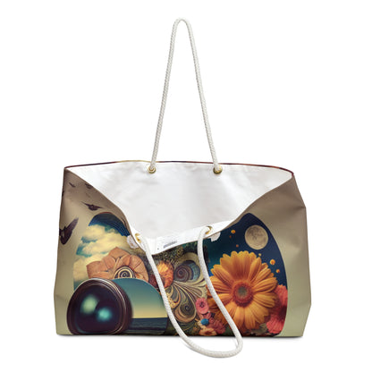 "Nature-Tech Fusion: A Photomontage Exploration" - The Alien Weekender Bag Photomontage