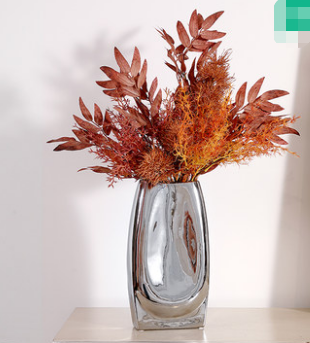 Vase Argent Décoration Fleur Simple