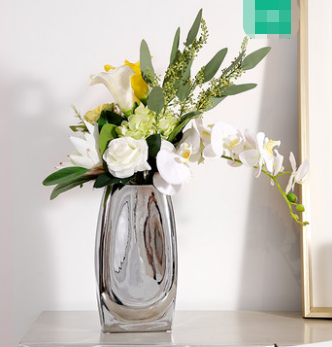 Vase Argent Décoration Fleur Simple