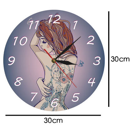 Horloge murale d'art de mode de décoration de chambre personnalisée