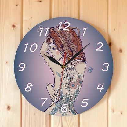 Horloge murale d'art de mode de décoration de chambre personnalisée