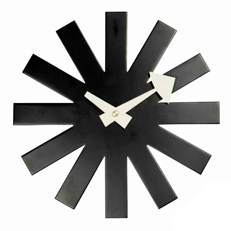 Nordic Nelson AsteriskClock Metal Wall Clock Living Room Bedroom Office Creative Decoration Mute