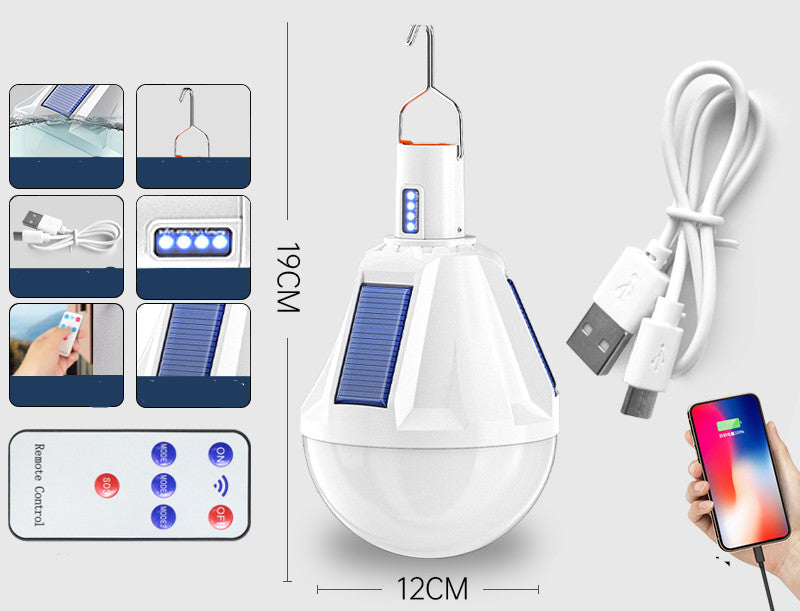 Ampoules rechargeables, éclairage Super lumineux pour la maison et l'extérieur, marché nocturne