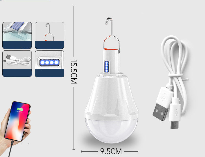 Ampoules rechargeables, éclairage Super lumineux pour la maison et l'extérieur, marché nocturne