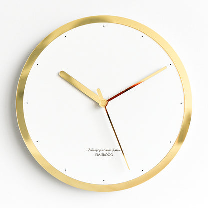 Reloj de pared creativo minimalista moderno, sala de estar nórdica americana