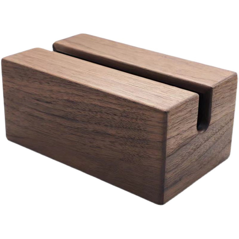 Pure Solid Wood Tissue Box Draw Box Japanese Simple Home Hotel B & B Oriental Aesthetic House Walnut Cherry Wood