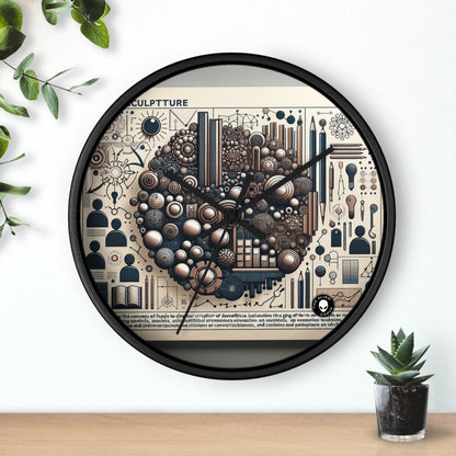 "Community Canvas: A Living Art Installation" - The Alien Wall Clock Social Sculpture