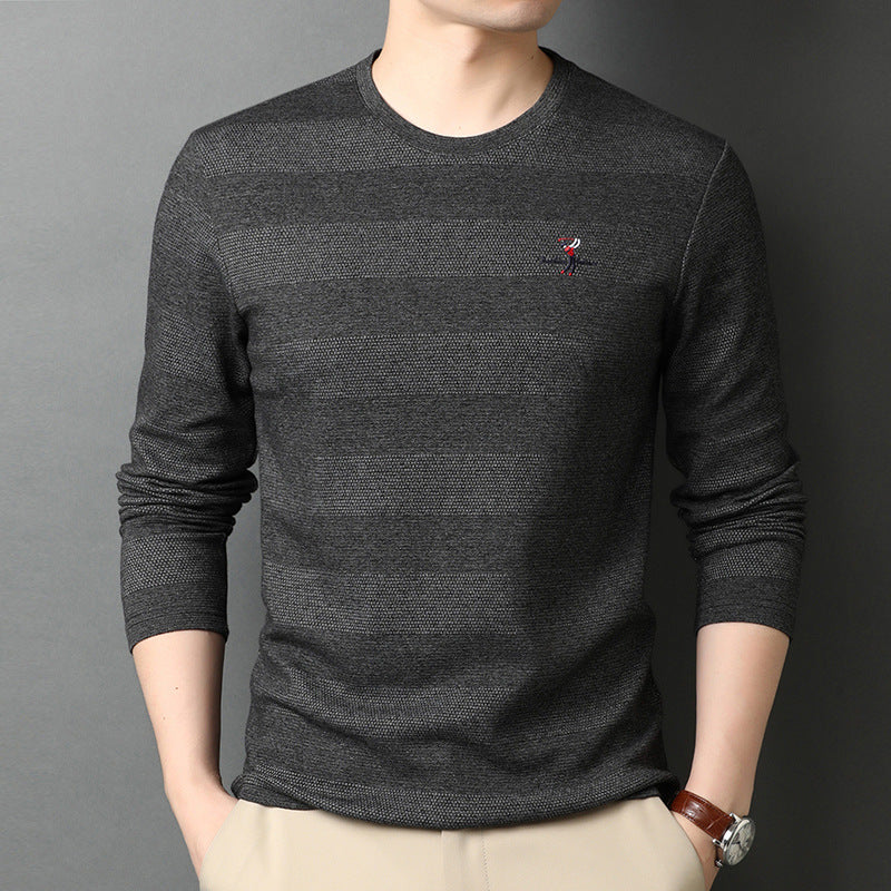 Men's T-Shirt Round Neck Loose Cotton Sweatshirt