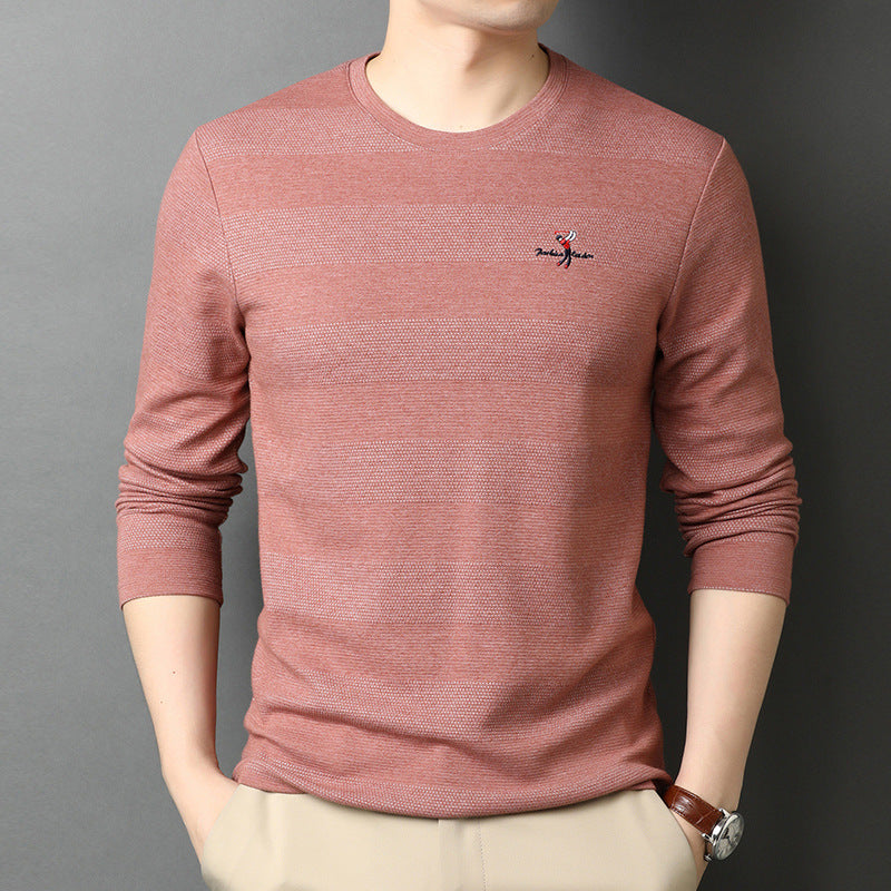 Men's T-Shirt Round Neck Loose Cotton Sweatshirt