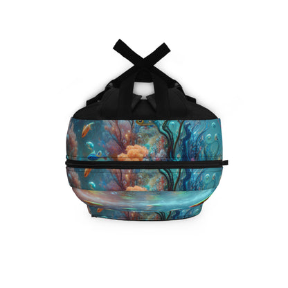 "Neon Fish Dance in Coral Forest" - The Alien Backpack