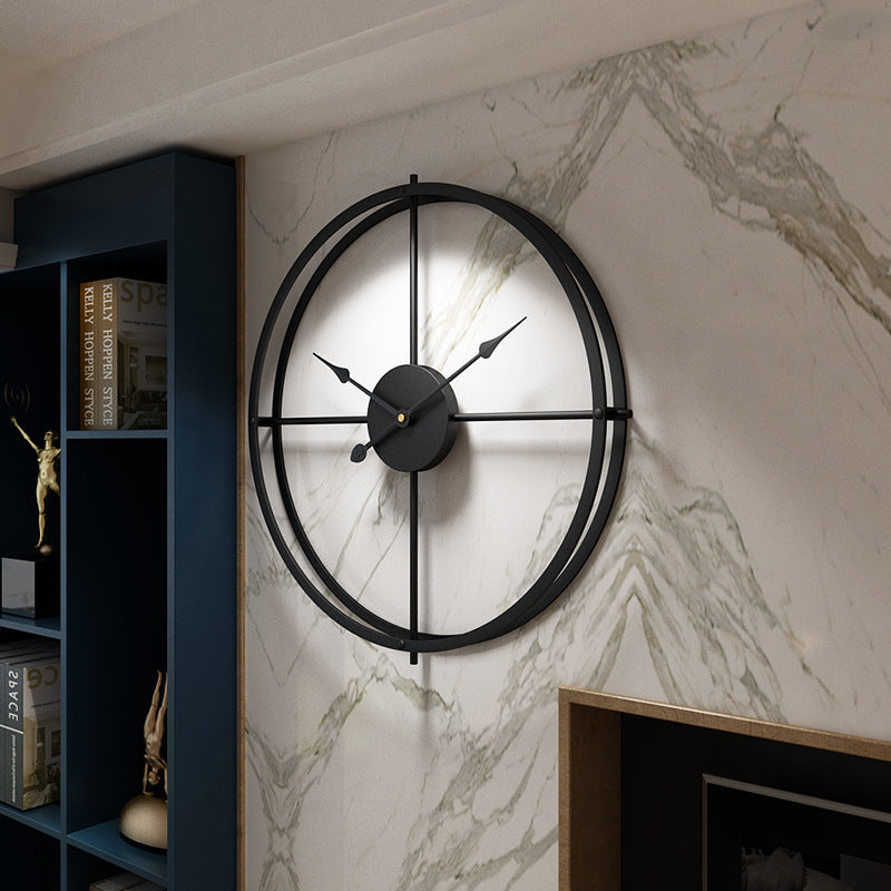 Living Room Metal Clock Study Decoration Clock