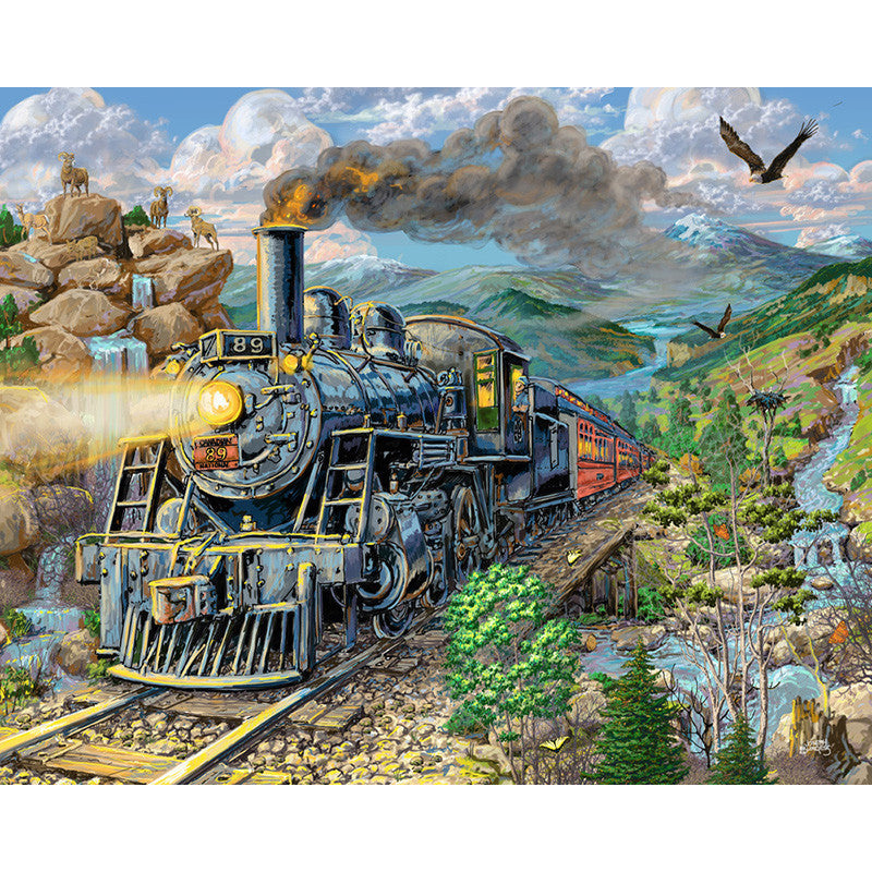 Forest And Train Theme Diamond Painting 5D Embroidery