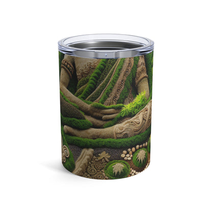 "Forest Mandala: Una armonía de la naturaleza" - The Alien Tumbler 10oz Earth Art