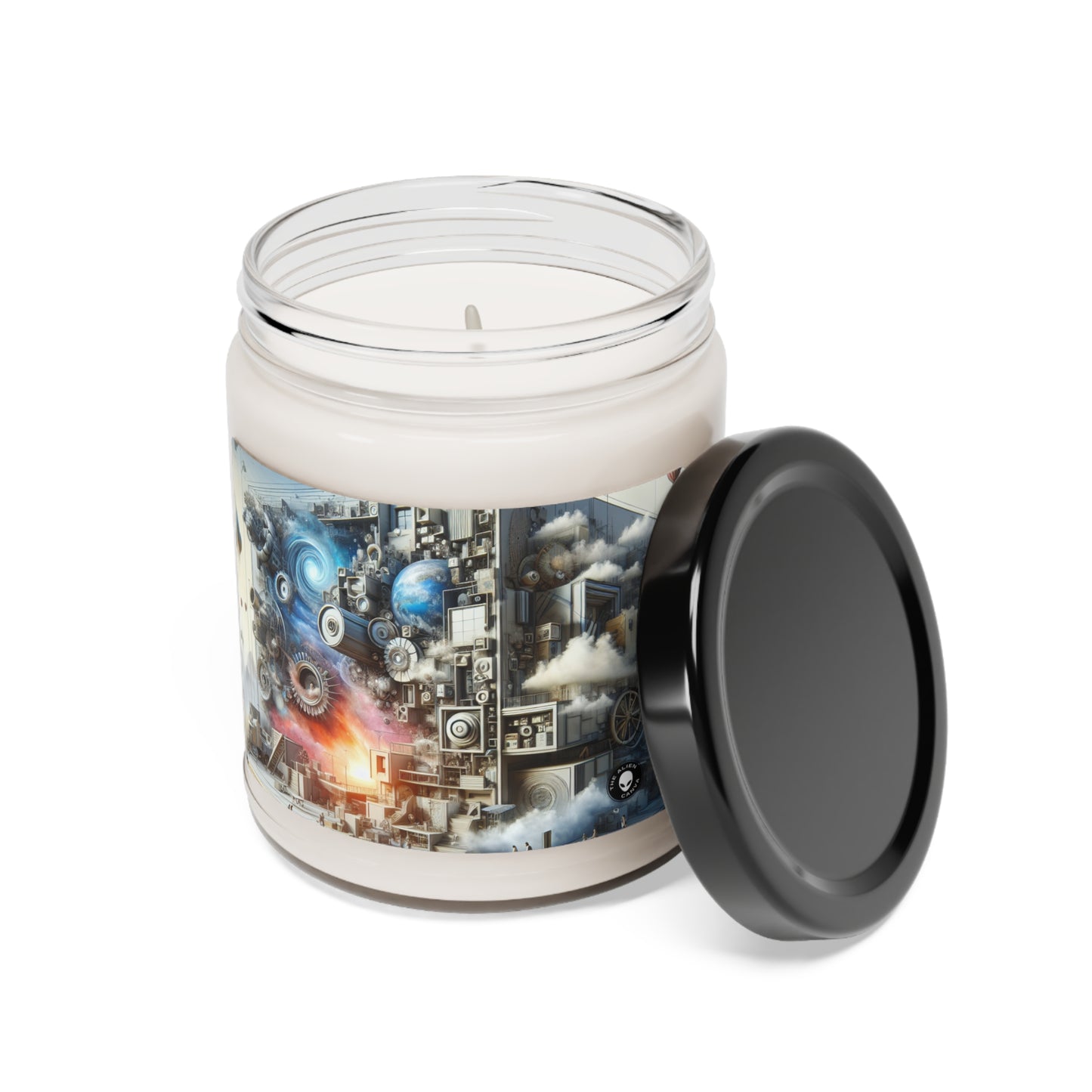 "Symbolic Transformations: Conceptual Realism in Everyday Objects" - The Alien Scented Soy Candle 9oz Conceptual Realism