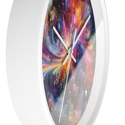 "Chromatic Sundown: Time-Lapse Sky Art" - The Alien Wall Clock Video Art