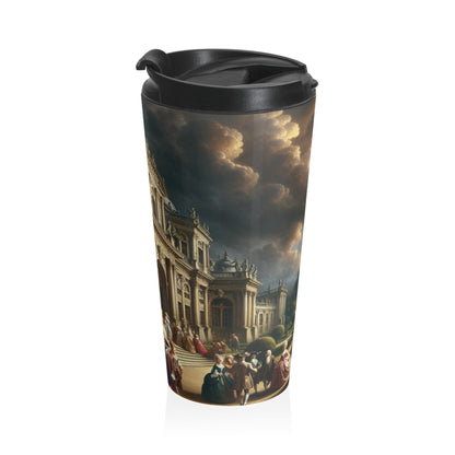 "Banquet royal dans un palais baroque" - The Alien Mug de voyage en acier inoxydable baroque