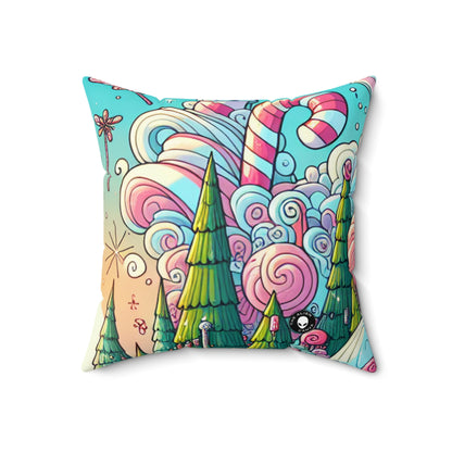 "Sugar Wonderland"- The Alien Spun Polyester Square Pillow