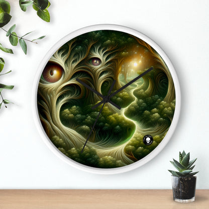 "Watchful Woods: The Path to Enchantment" - The Alien Wall Clock