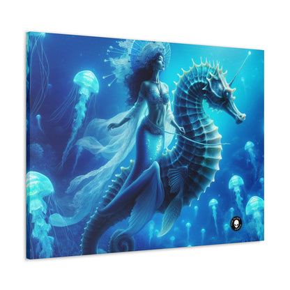 "Magia de sirena: viaje con el caballito de mar gigante" - The Alien Canva