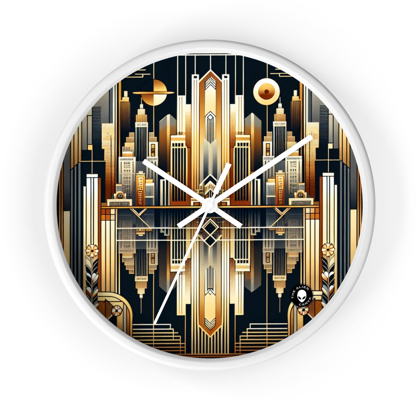 "Luxe Deco: Elegancia artística en el Grand Hotel" - The Alien Wall Clock Art Deco