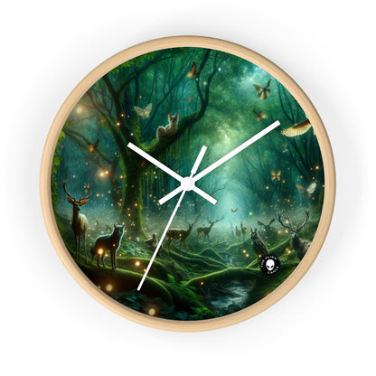 « Forêt enchantée : les voix de la nature » – L'horloge murale extraterrestre