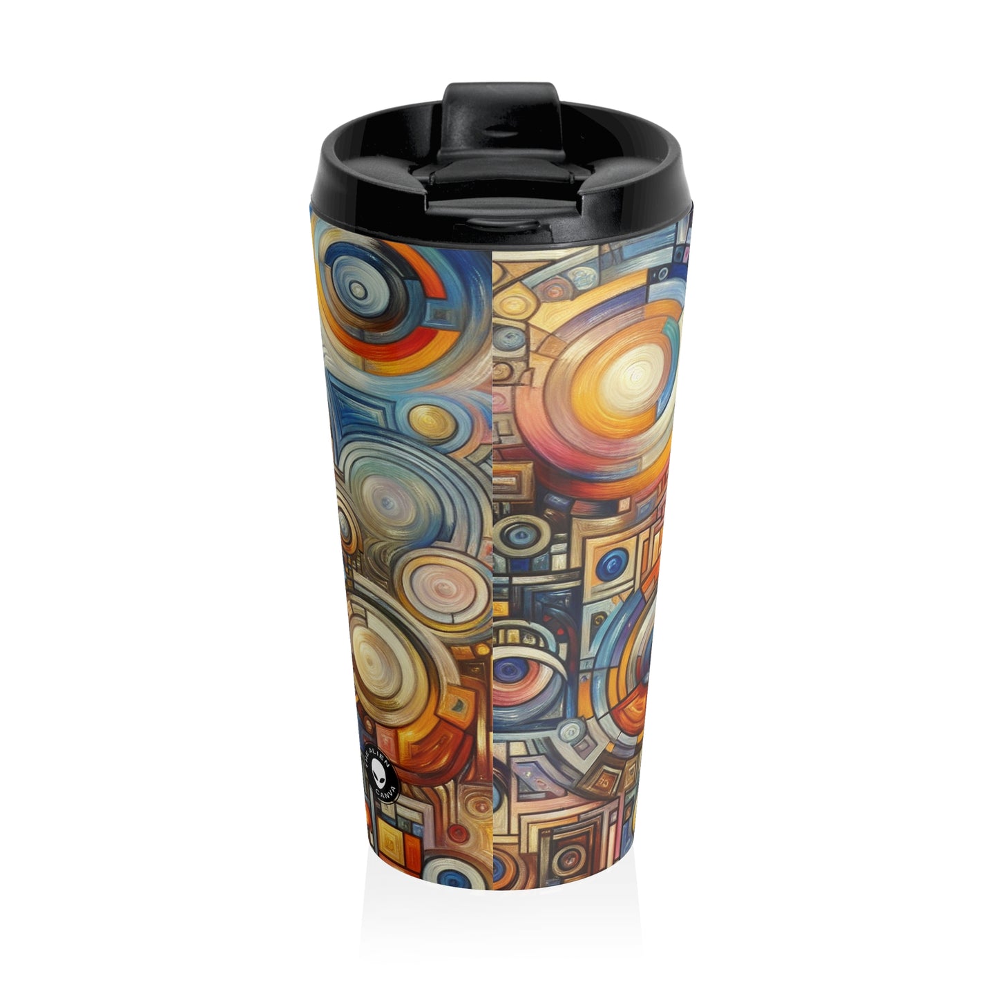 "Roots to Radiance: An Artistic Exploration of Personal Growth and Transformation" - The Alien Stainless Steel Travel Mug Symbolism