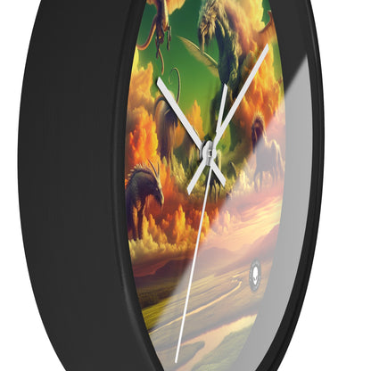 "Skyborne Realms" - The Alien Wall Clock