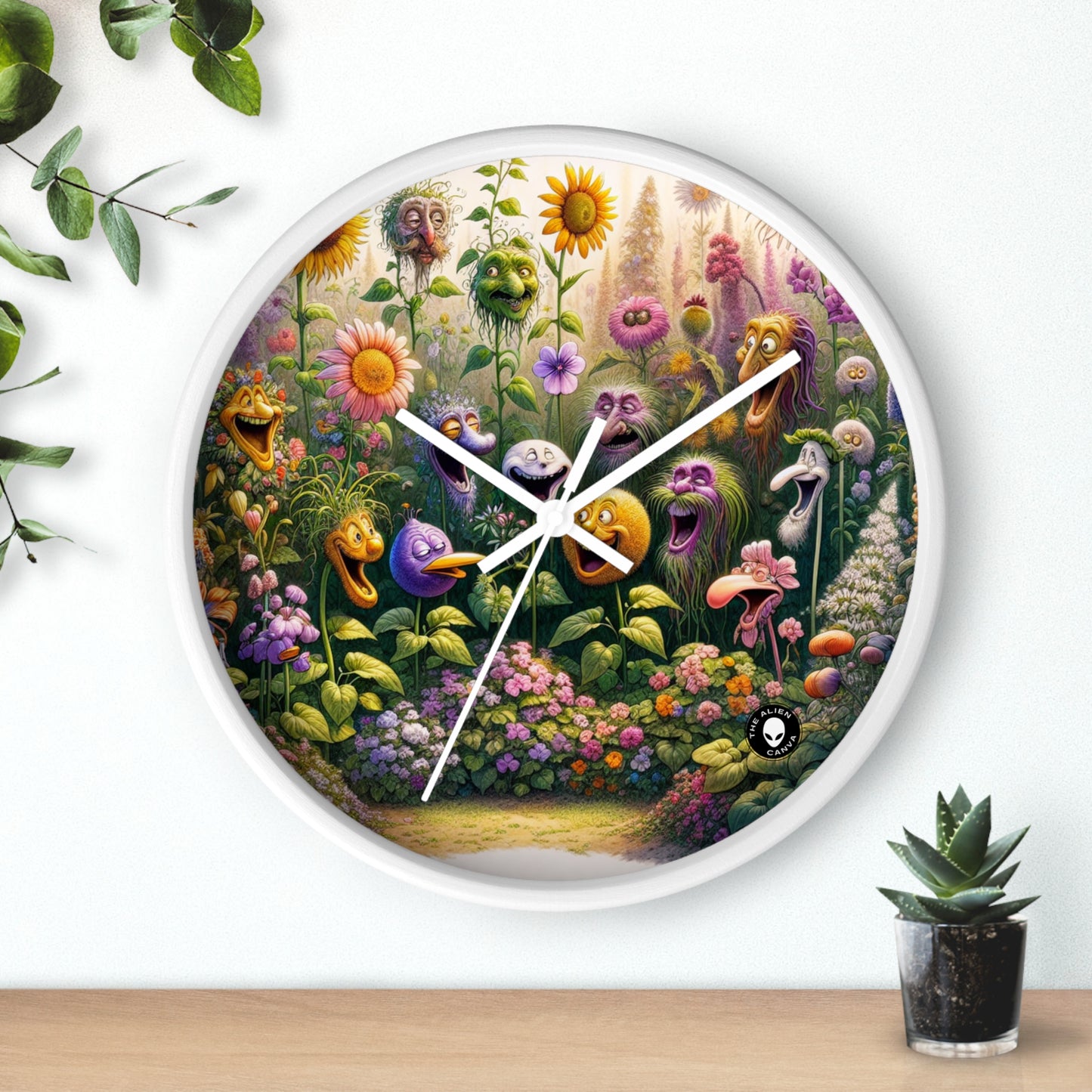 "The Talking Garden" - The Alien Wall Clock