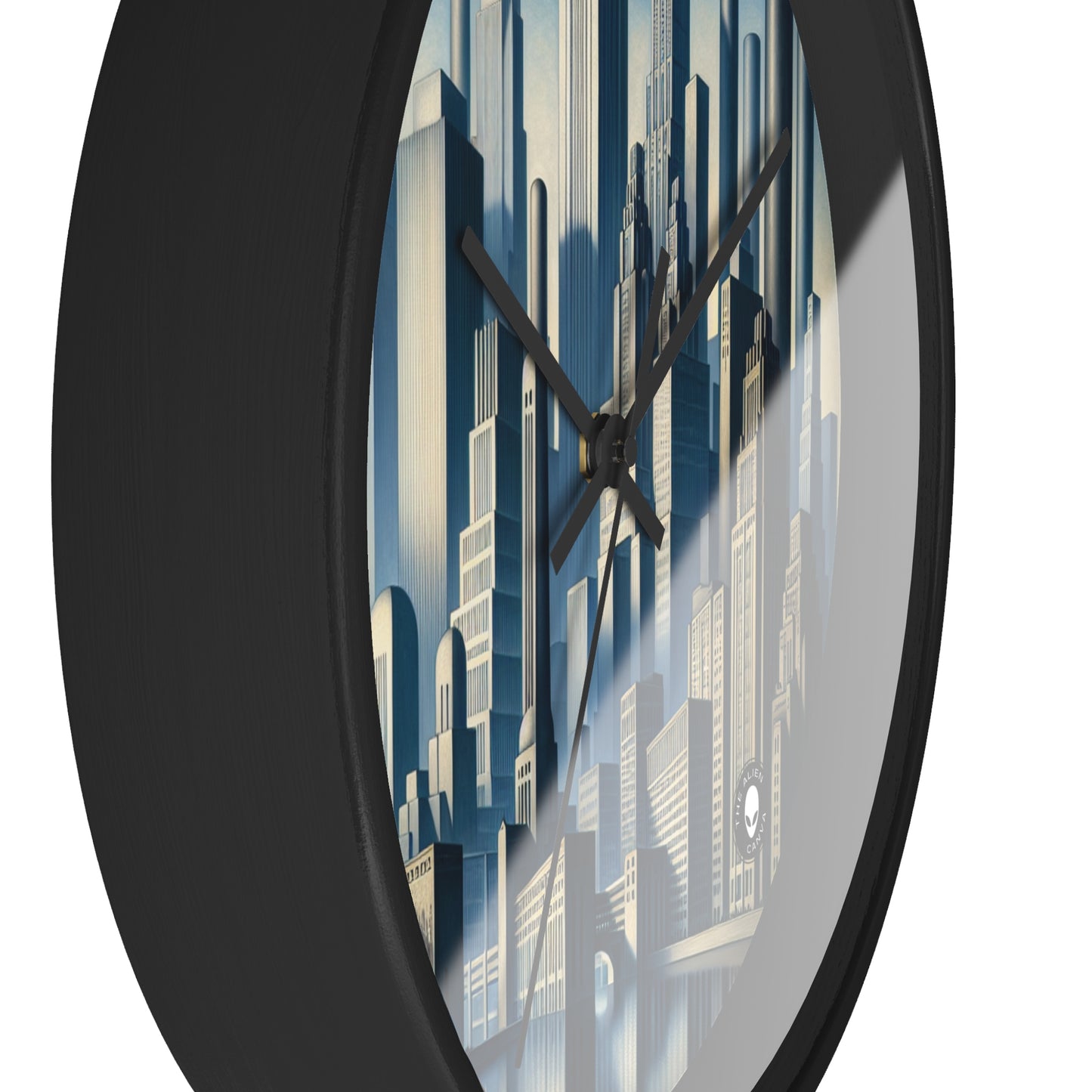 "Modern Metropolis: A Precisionism Perspective" - The Alien Wall Clock Precisionism