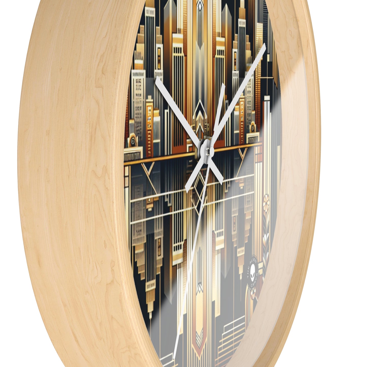 "Luxe Deco: Artistic Elegance at The Grand Hotel" - The Alien Wall Clock Art Deco