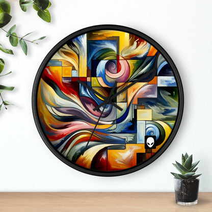 "A Tension of Shapes" - The Alien Wall Clock Abstract Expressionism Style