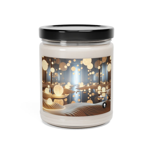 "Temporal Reflections: An Interactive Art Installation on Time and Memory" - The Alien Scented Soy Candle 9oz Installation Art