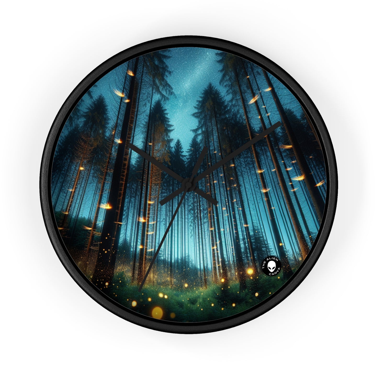 « Twilight Enchantment : Firefly Forest » – L'horloge murale extraterrestre