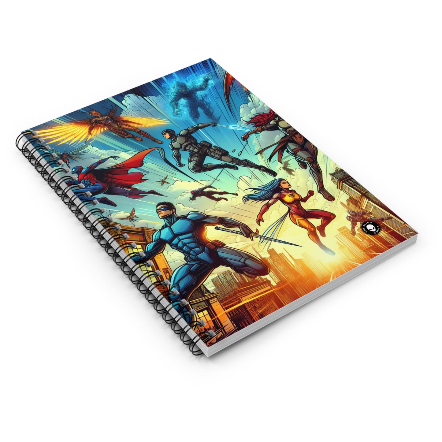 "Marvelous Mission: Save the World!" - The Alien Spiral Notebook (Ruled Line)