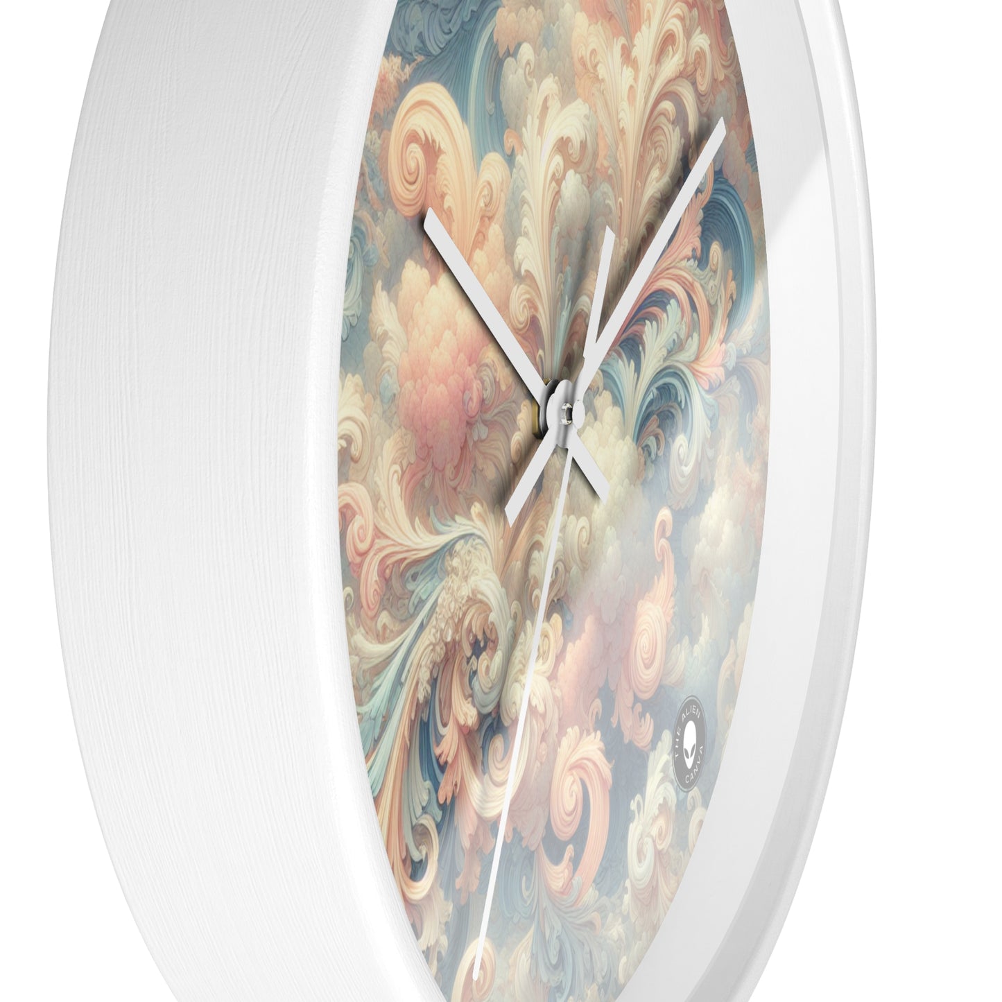 "Rococo Reverie : une scène de salle de bal luxueuse" - L'horloge murale Alien Rococo