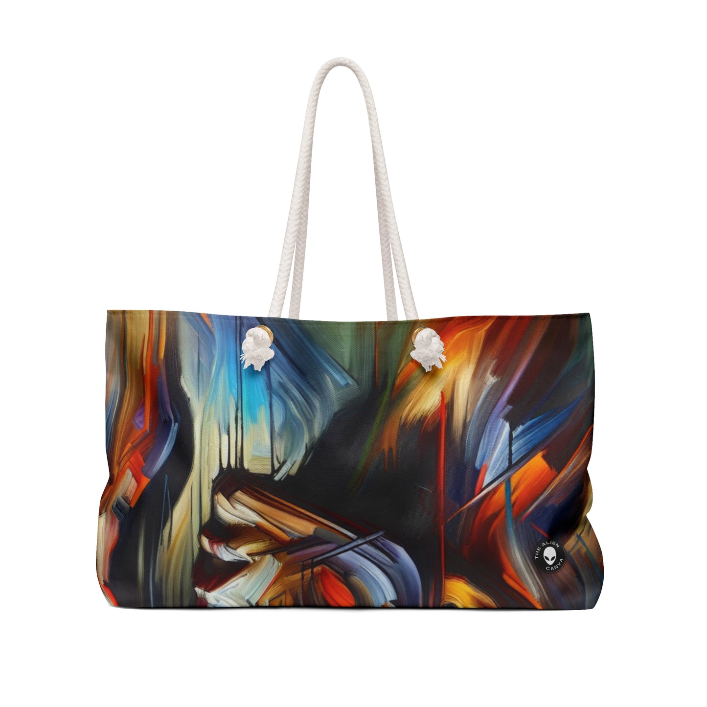 "Night Pulse: Expressions of Urban Chaos" - The Alien Weekender Bag Expressionism