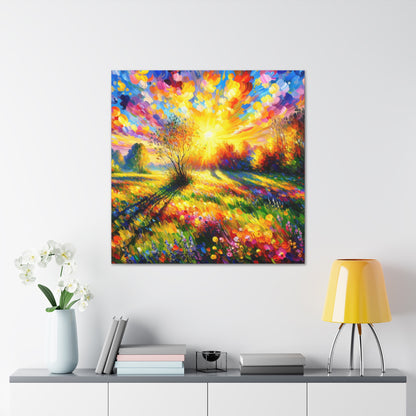 "Vibrant Springtime Sky" - The Alien Canva Fauvism Style