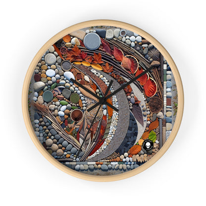 "Nature's Urban Canvas" - The Alien Wall Clock Land Art