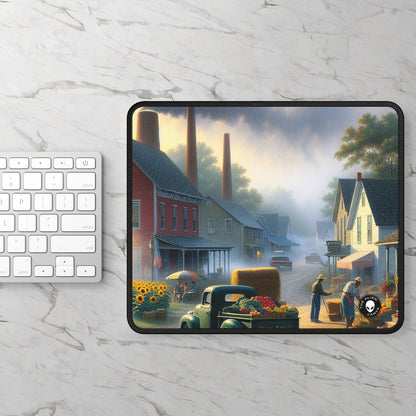 "Harvest Tranquility: A Midwest Farm Scene" - The Alien Gaming Mouse Pad Regionalism